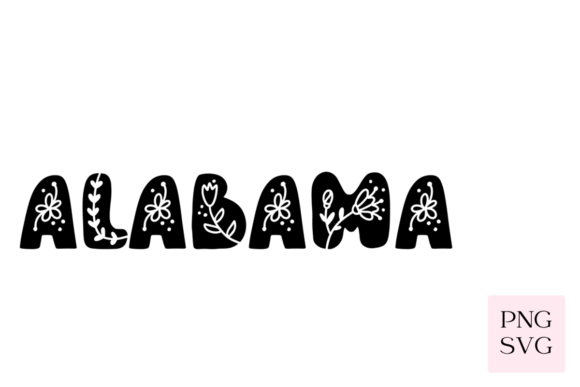 Alamaba Floral PNG SVG Graphics and Illustrations Review