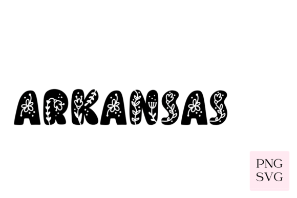 Arkansas Floral PNG SVG Graphics and Illustrations Review