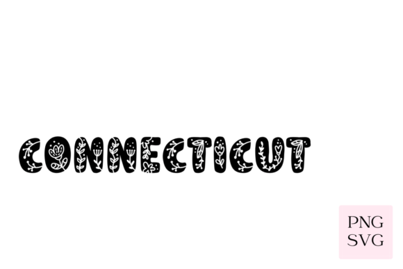 Connecticut Floral SVG PNG Graphics and Illustrations Review