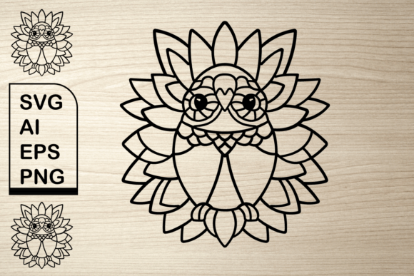 Floral Bird Outline J: A Graphic Design Asset Review for Illustrations