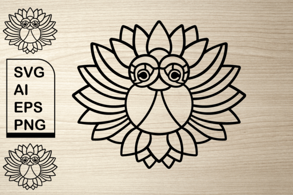 Floral Bird Outline K: Graphics & Illustrations for Editorial Design