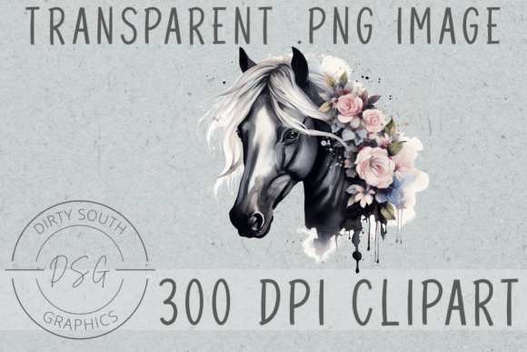 Floral Black Watercolor Horse: A Designer's Reality Check