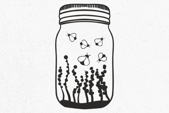 Floral Jar Svg, Jar, Magic Floral Jar Graphics and Illustrations Review