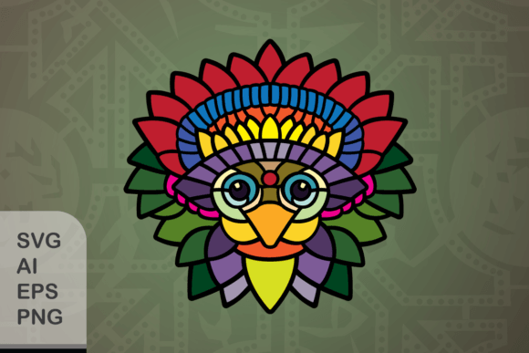 Funny Floral Bird L Graphics and Illustrations Review