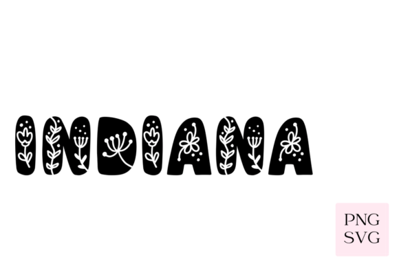 Indiana Floral PNG SVG: Graphics and Illustrations for Editorial Polish