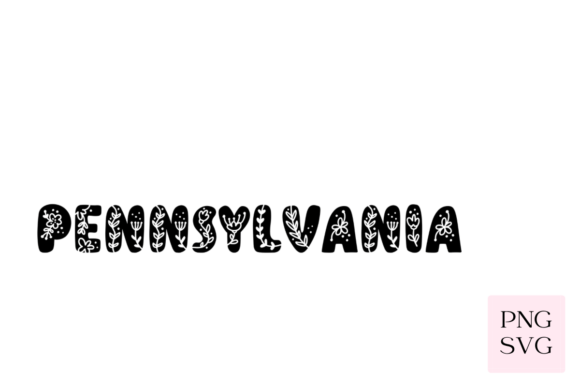 Pennsylvania Floral PNG SVG Graphics and Illustrations Review