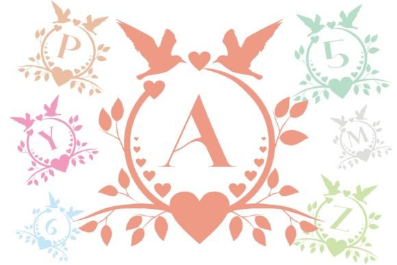 Sweety Border Floral Monogram Vector Graphics and Illustrations Review