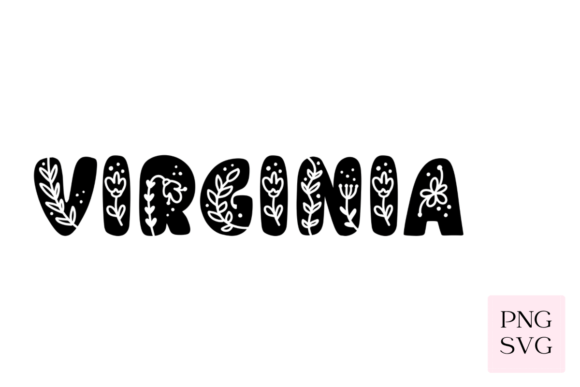 Virginia Floral PNG SVG Graphics and Illustrations Review